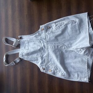 Light Gray Denim Overalls